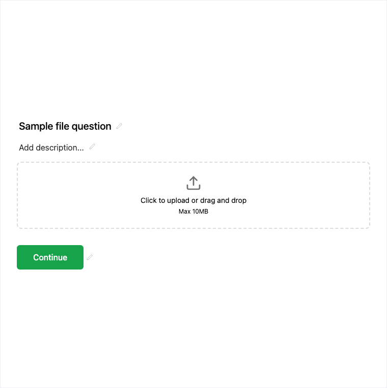 File Upload block in the Formit builder