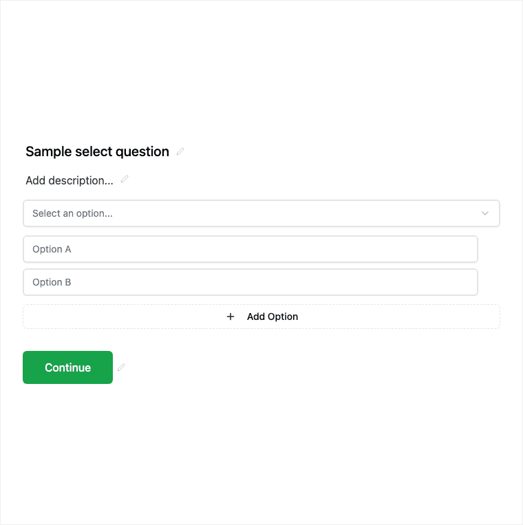 Dropdown block in the Formit builder