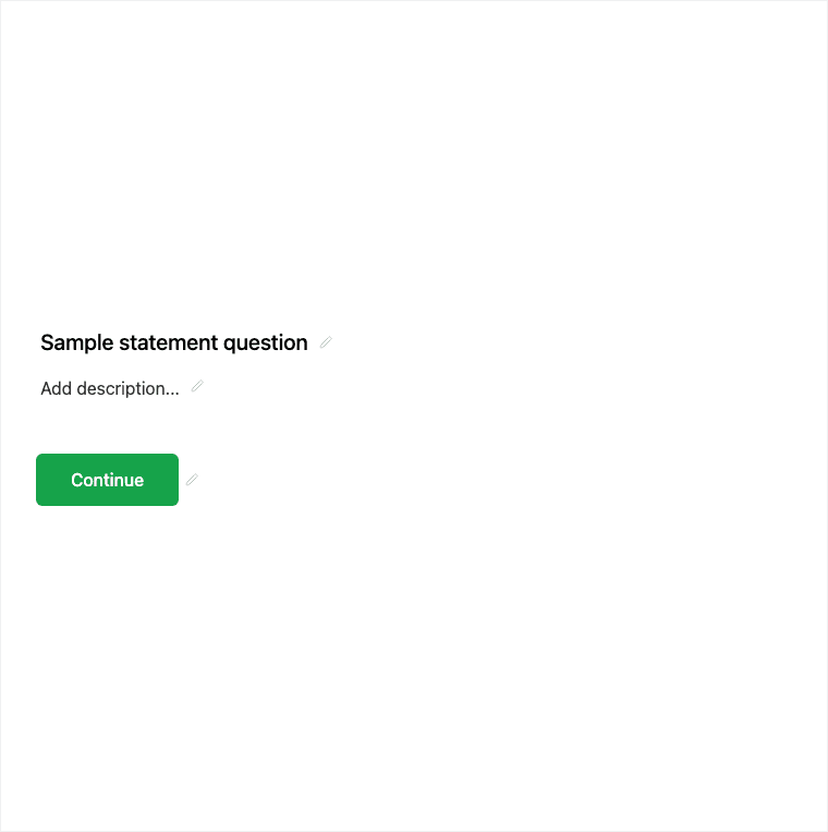 Statement block in the Formit builder