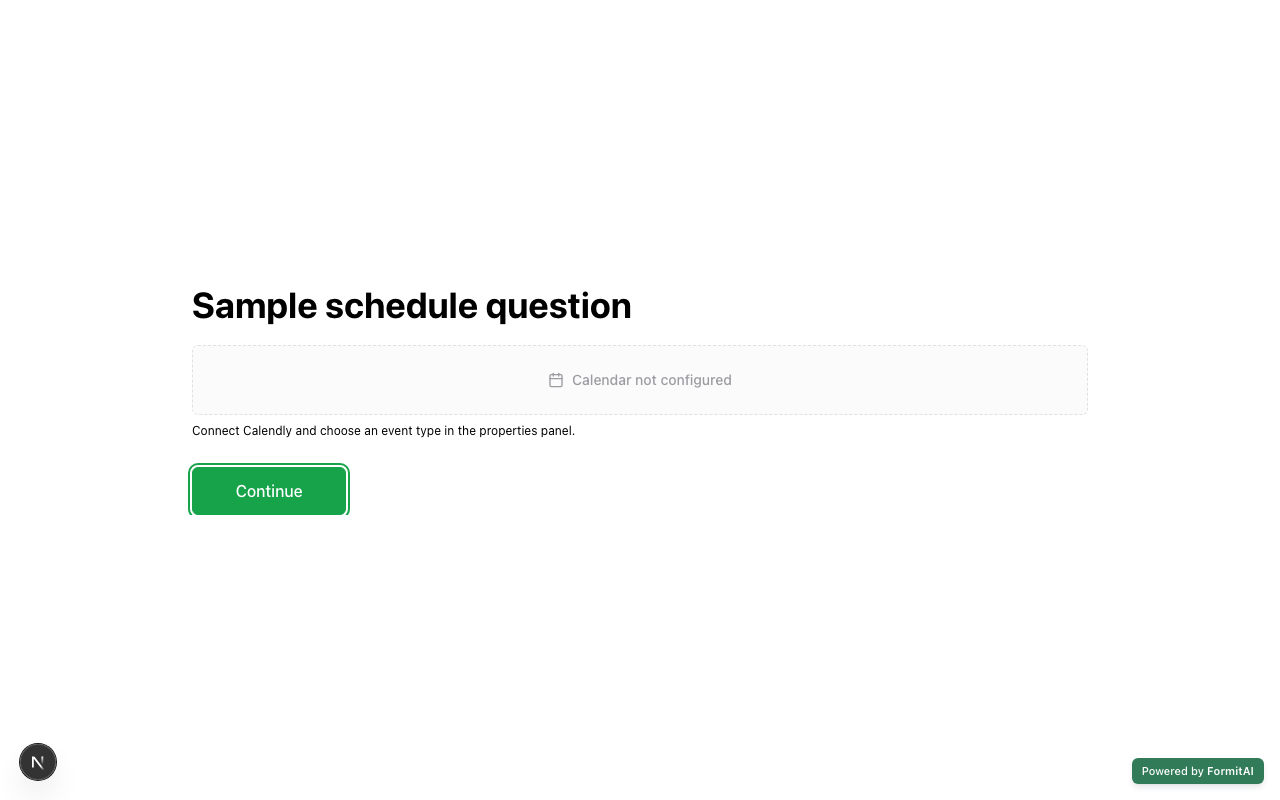 Schedule field on a live Formit form